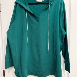 Belle by Kim Gravel Teal Hoodie